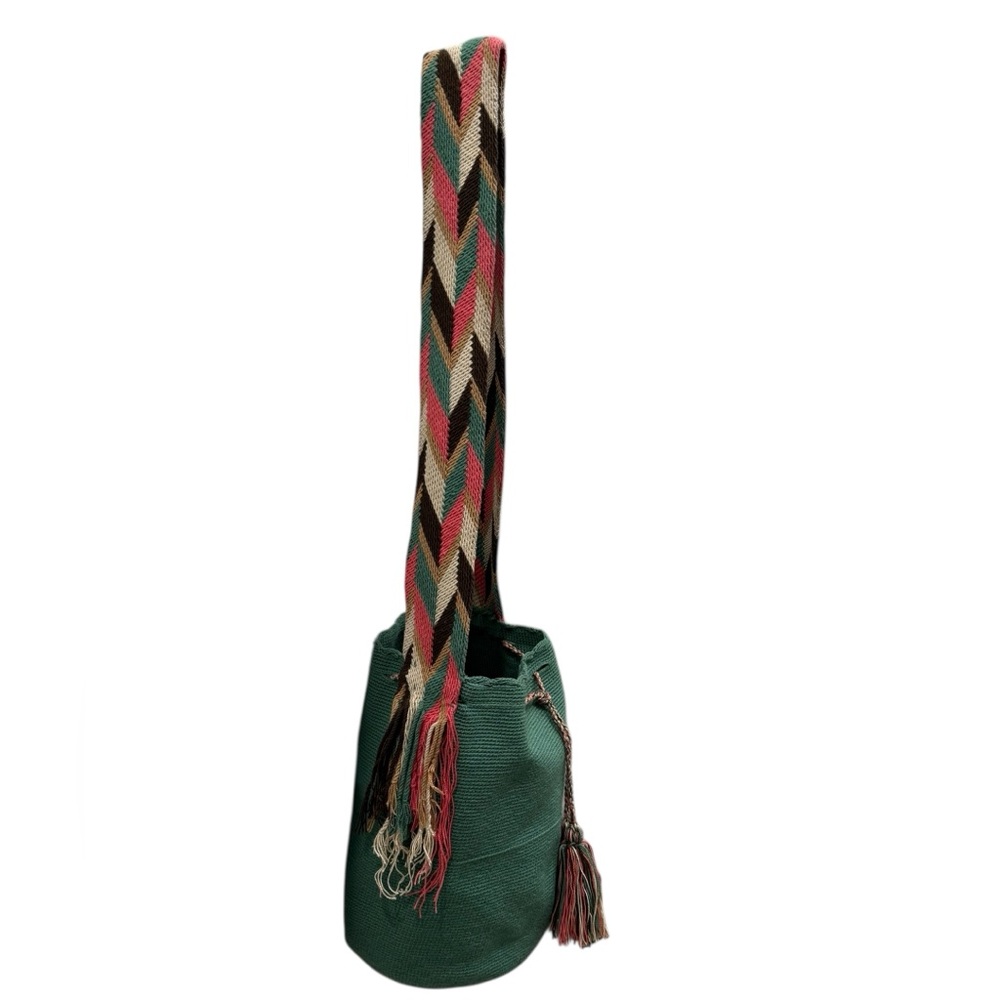 BOHO Wayuu Mochila Bag Stylish Bohemain  Woven Bucket Bag Crossbody Handmade E16 - Picture 4 of 10